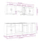 vidaXL 8 Piece Kitchen Cabinet Set Porto Black Engineered Wood