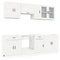 vidaXL 8 Piece Kitchen Cabinet Set Kalmar High Gloss White Engineered Wood