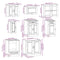 vidaXL 8 Piece Kitchen Cabinet Set Kalmar High Gloss White Engineered Wood