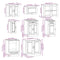 vidaXL 8 Piece Kitchen Cabinet Set Kalmar Old Wood Engineered Wood