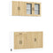 vidaXL 4 Piece Kitchen Cabinet Set Lucca Sonoma Oak Engineered Wood