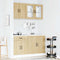 vidaXL 4 Piece Kitchen Cabinet Set Lucca Sonoma Oak Engineered Wood