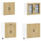 vidaXL 4 Piece Kitchen Cabinet Set Lucca Sonoma Oak Engineered Wood