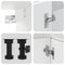 vidaXL 4 Piece Kitchen Cabinet Set Porto White Engineered Wood