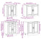 vidaXL 4 Piece Kitchen Cabinet Set Porto White Engineered Wood