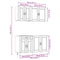 vidaXL 4 Piece Kitchen Cabinet Set Porto White Engineered Wood