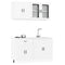 vidaXL 4 Piece Kitchen Cabinet Set Porto White Engineered Wood
