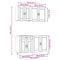vidaXL 4 Piece Kitchen Cabinet Set Kalmar Smoked Oak Engineered Wood