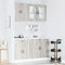 vidaXL 4 Piece Kitchen Cabinet Set Porto Grey Sonoma Engineered Wood