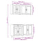 vidaXL 4 Piece Kitchen Cabinet Set Porto Grey Sonoma Engineered Wood