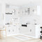 vidaXL 11 Piece Kitchen Cabinet Set Kalmar Gloss White Engineered Wood