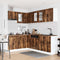 vidaXL 11 Piece Kitchen Cabinet Set Kalmar Smoked Oak Engineered Wood