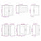 vidaXL 11 Piece Kitchen Cabinet Set Lucca White Engineered Wood