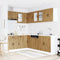 vidaXL 11 Piece Kitchen Cabinet Set Lucca Artisan Oak Engineered Wood