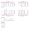 vidaXL 11 Piece Kitchen Cabinet Set Porto Gloss White Engineered Wood