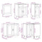 vidaXL 11 Piece Kitchen Cabinet Set Porto Gloss White Engineered Wood