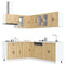 vidaXL 11 Piece Kitchen Cabinet Set Porto Sonoma Oak Engineered Wood