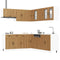 vidaXL 11 Piece Kitchen Cabinet Set Kalmar Artisan Oak Engineered Wood