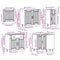 vidaXL 11 Piece Kitchen Cabinet Set Lucca White Engineered Wood