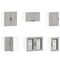 vidaXL 11 Piece Kitchen Cabinet Set Lucca Grey Sonoma Engineered Wood