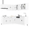 vidaXL 11 Piece Kitchen Cabinet Set Porto White Engineered Wood