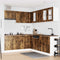 vidaXL 11 Piece Kitchen Cabinet Set Porto Smoked Oak Engineered Wood