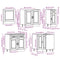 vidaXL 11 Piece Kitchen Cabinet Set Porto Grey Sonoma Engineered Wood
