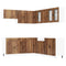 vidaXL 11 Piece Kitchen Cabinet Set Porto Old Wood Engineered Wood