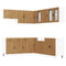 vidaXL 11 Piece Kitchen Cabinet Set Porto Artisan Oak Engineered Wood