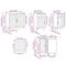vidaXL 11 Piece Kitchen Cabinet Set Kalmar Gloss White Engineered Wood