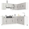 vidaXL 11 Piece Kitchen Cabinet Set Kalmar Grey Sonoma Engineered Wood
