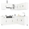 vidaXL 11 Piece Kitchen Cabinet Set Lucca Gloss White Engineered Wood