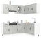 vidaXL 11 Piece Kitchen Cabinet Set Lucca Concrete Grey Engineered Wood