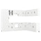 vidaXL 14 Piece Kitchen Cabinet Set Kalmar White Engineered Wood