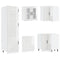 vidaXL 14 Piece Kitchen Cabinet Set Kalmar Gloss White Engineered Wood