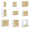 vidaXL 14 Piece Kitchen Cabinet Set Kalmar Sonoma Oak Engineered Wood
