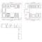 vidaXL 14 Piece Kitchen Cabinet Set Kalmar Grey Sonoma Engineered Wood