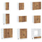 vidaXL 14 Piece Kitchen Cabinet Set Kalmar Old Wood Engineered Wood