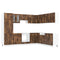 vidaXL 14 Piece Kitchen Cabinet Set Lucca Smoked Oak Engineered Wood