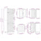 vidaXL 14 Piece Kitchen Cabinet Set Lucca Artisan Oak Engineered Wood