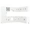 vidaXL 14 Piece Kitchen Cabinet Set Porto White Engineered Wood