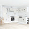 vidaXL 14 Piece Kitchen Cabinet Set Porto White Engineered Wood