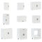 vidaXL 14 Piece Kitchen Cabinet Set Porto White Engineered Wood