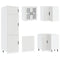 vidaXL 14 Piece Kitchen Cabinet Set Porto White Engineered Wood