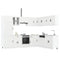 vidaXL 14 Piece Kitchen Cabinet Set Porto White Engineered Wood