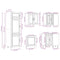 vidaXL 14 Piece Kitchen Cabinet Set Porto Concrete Grey Engineered Wood