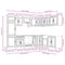 vidaXL 14 Piece Kitchen Cabinet Set Porto Grey Sonoma Engineered Wood