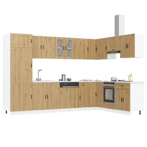 vidaXL Sink Base Cabinet Porto White 80 x 46 x 81.5 cm Engineered wood