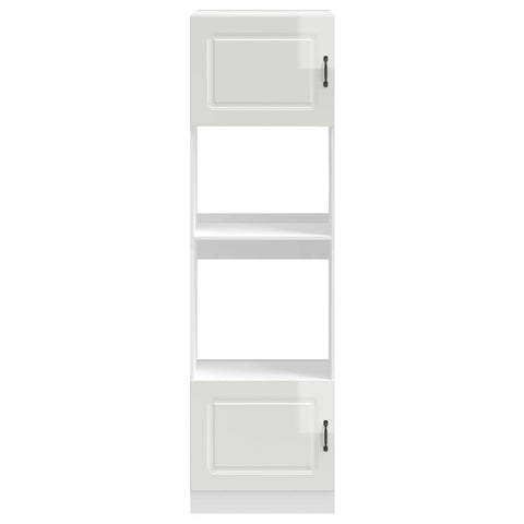 vidaXL Oven Cabinets 2 pcs Kalmar Gloss White Engineered Wood
