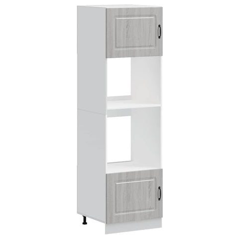 vidaXL Oven Cabinets 2 pcs Kalmar Grey Sonoma Engineered Wood